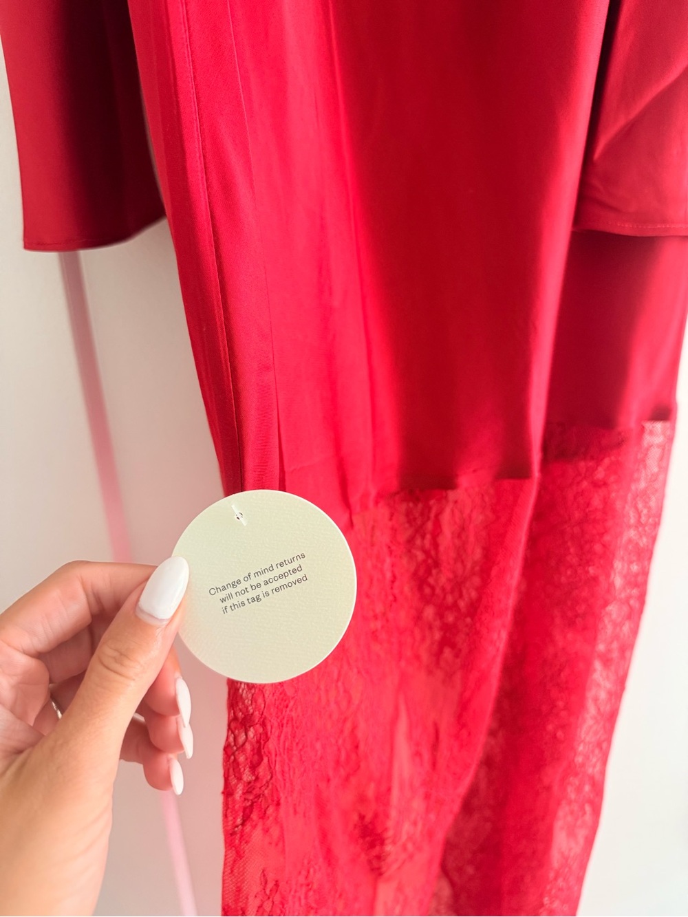 SHONA JOY red lace dress - Picture 6 of 8